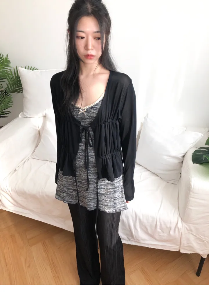 shirring cardigan (2color) / 셔링 가디건 상세 이미지 33