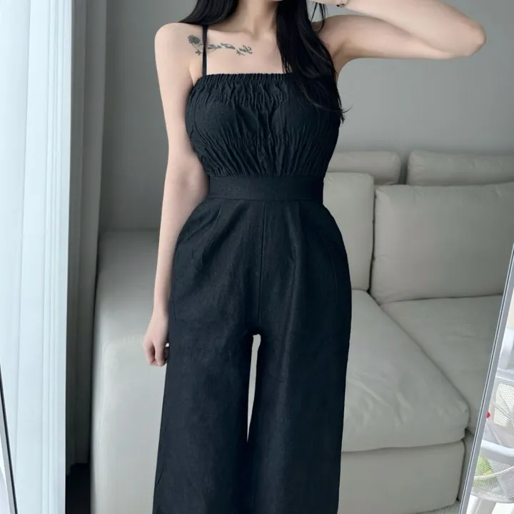 *스판쭉쭉* 밴딩 데님 점프슈트 상세 이미지 14