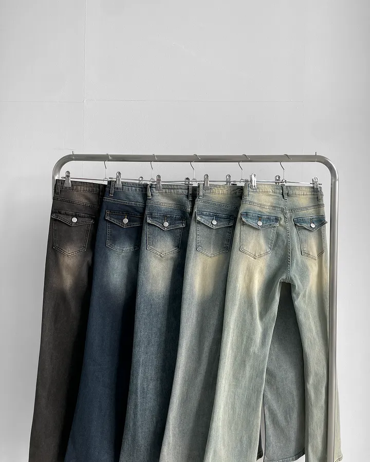 [~XL/2기장] 보헤미안 포켓걸 인어핏 S라인 워싱 부츠컷 데님 팬츠 바지 상세 이미지 66
