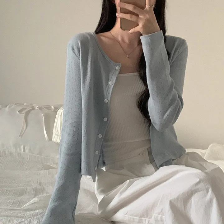 로로 펀칭 가디건 (8color) 상세 이미지 66