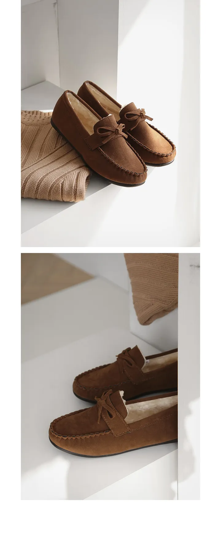 [자체제작/당일발송] 케인즈 모카신 털 로퍼 (1.5cm) 상세 이미지 11