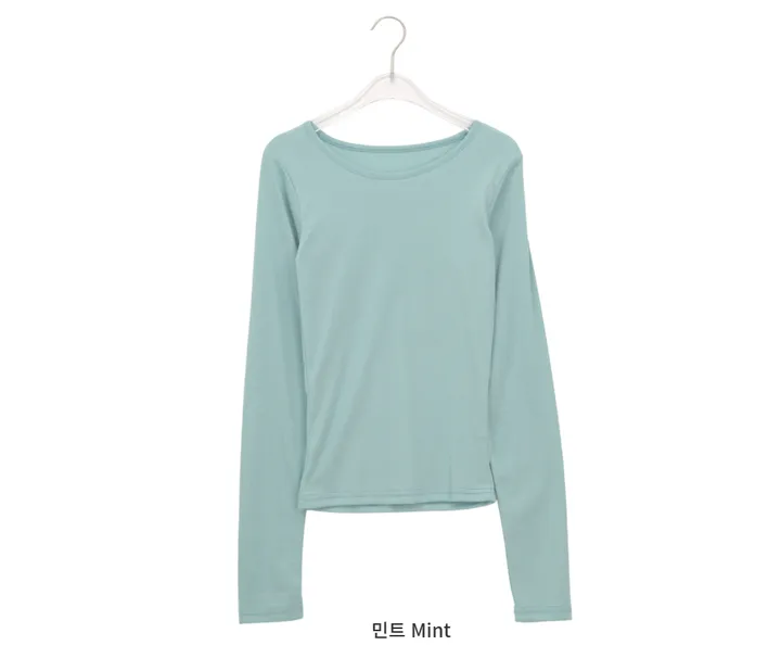 긴팔 티셔츠 민트 색상 이미지-S1L21