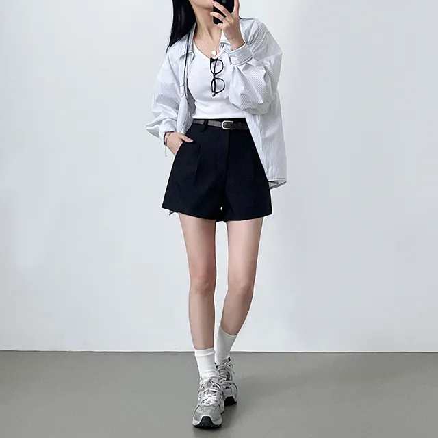 [S,M,L/벨트SET!] *봄신상 핏정석 데일리 숏팬츠 슬랙스 3color 상세 이미지 17
