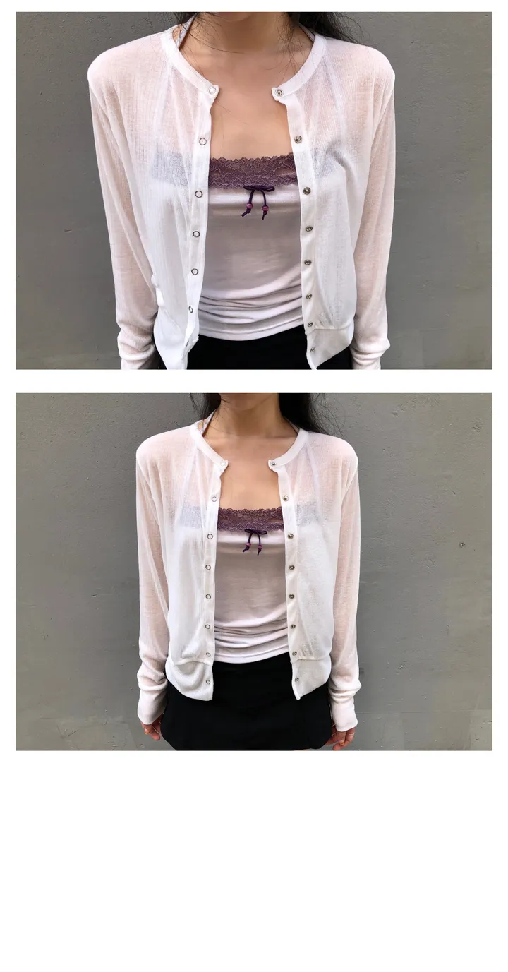 sheer ring cardigan (5color) / 시어 링 가디건 상세 이미지 7