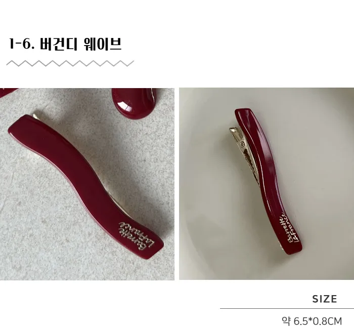 러블리 포인트 헤어핀 똑딱핀 집게핀 머리핀 모음 상세 이미지 8