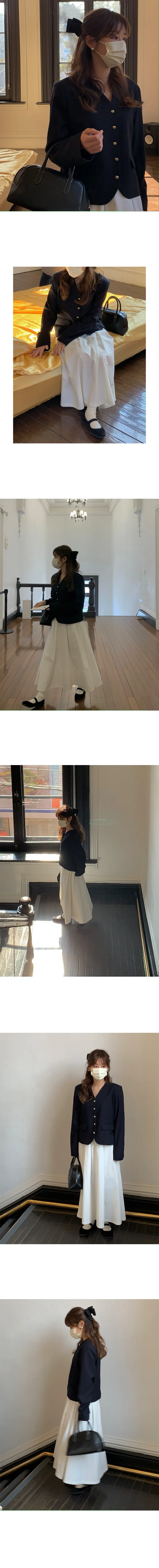 [#모델강추!] 노카라 골드버튼 자켓 상세 이미지 9