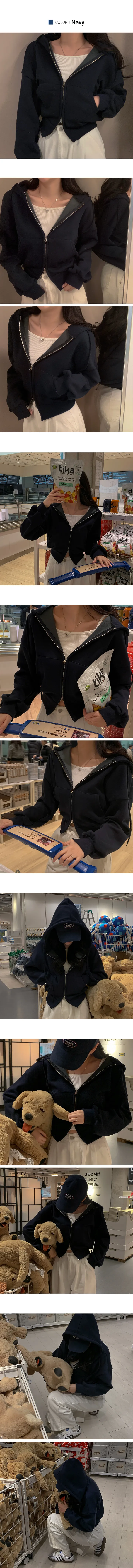 MADE💕[1만장돌파🚀] 핏대박 ver.2 크롭 후드 집업 투웨이 크롭집업 6color 상세 이미지 14