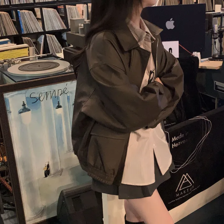 [핵고퀄!/✨주문폭주/후기극찬✨]매트 레더의 정석,오버핏 레더 블루종 자켓 점퍼 상세 이미지 57