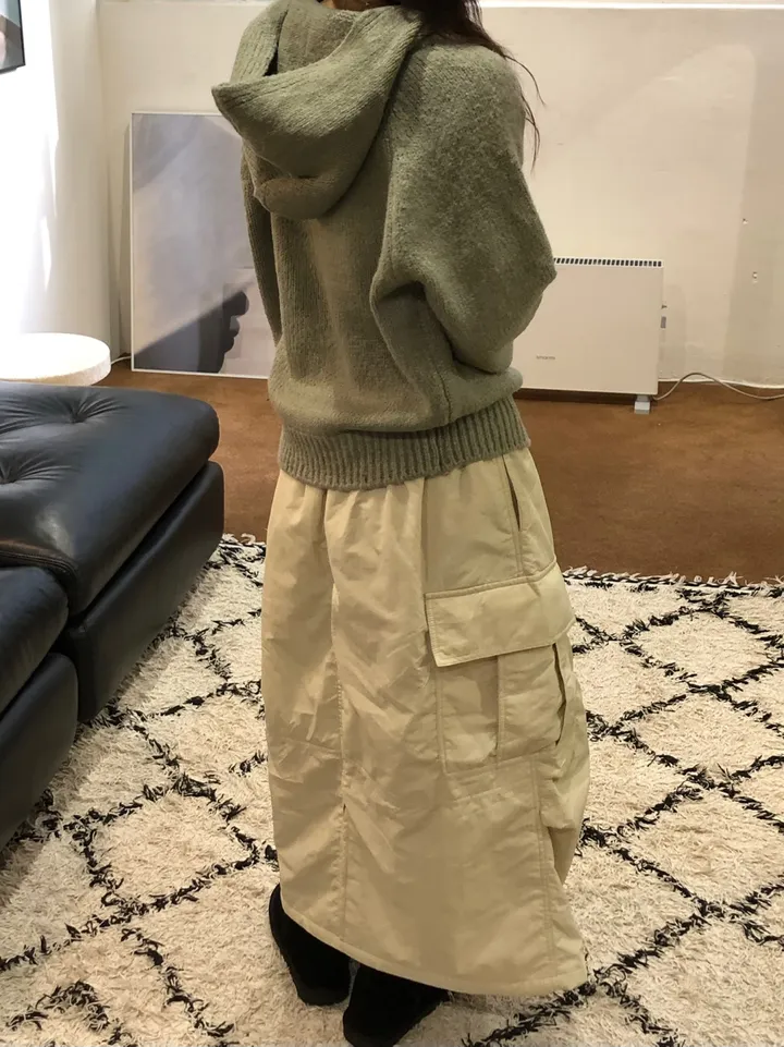 [MD pick🤎]크런치 베이직 니트 버튼 후드 가디건(4color) 상세 이미지 34