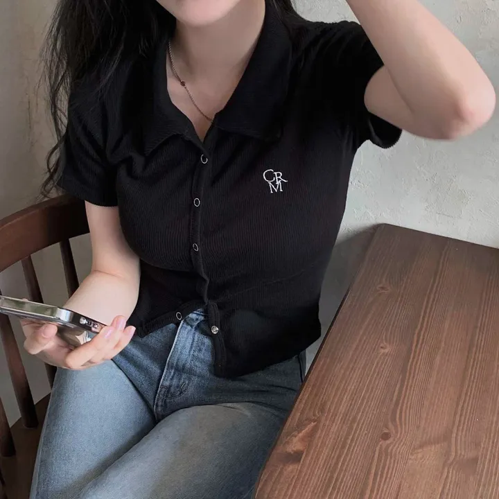[드디어반팔출시!!/아이보리 당일출고🎉] 자체제작 #크치Made 반팔 ver. 웨하스 슬림핏 카라 골지 반팔 니트 가디건 - cd 상세 이미지 78