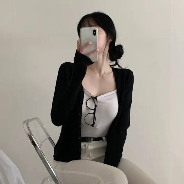 *굿퀄리티/여리핏* 릴리 소프트 브이넥 가디건 상세 이미지 5