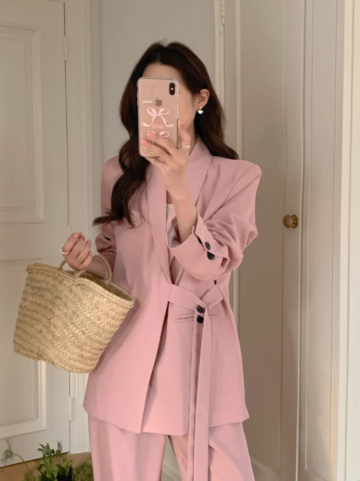 슬림핏 정장 투피스 블레이져 셋업 세트 S-XL 와이드 슬랙스 팬츠 와이드핏 5color 상세 이미지 16