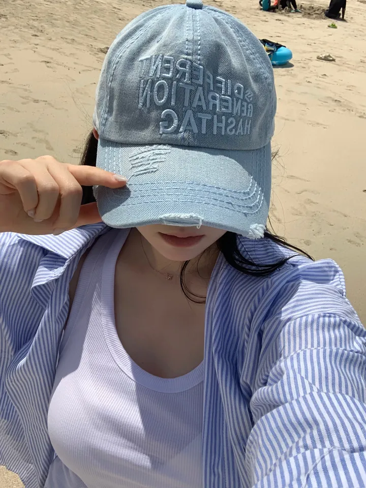 [Y2K/소두효과/빈티지힙] 빈티지 레터링 볼캡 상세 이미지 28
