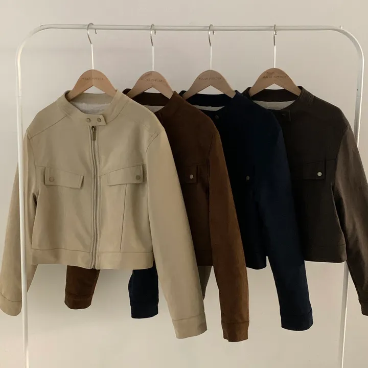 Made [왕따뜻] 몽블 스웨이드 차이나 크롭자켓, 집업 - 4color 상세 이미지 44