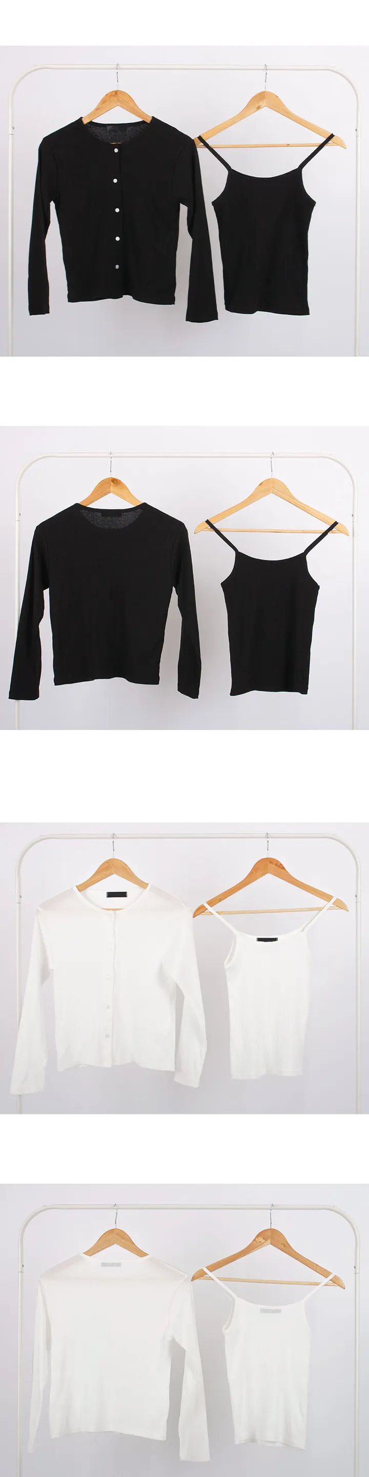 [당일출고/나시세트] 여리핏 골지 나시 가디건set 5color 상세 이미지 10
