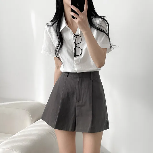[Made/탄탄한퀄리티!] 메이비 코튼 핀턱반바지 숏팬츠 4color 상세 이미지 22