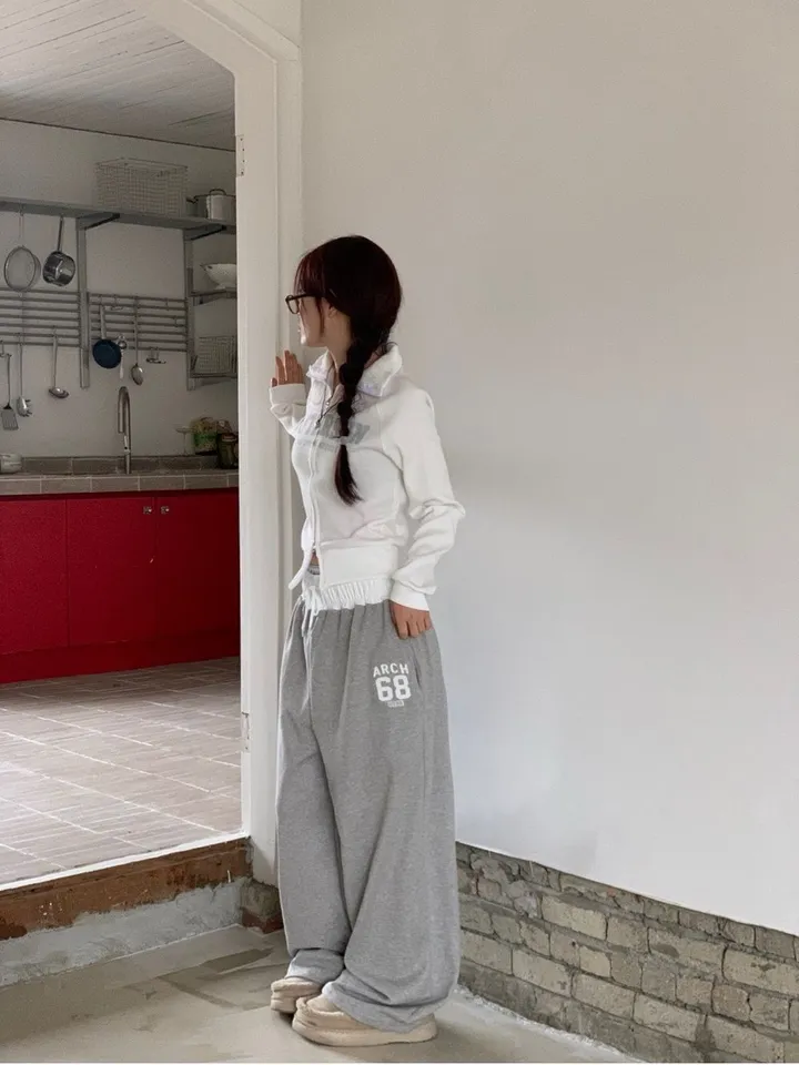 [기모원단ෆ투지퍼]토미 빈티지 레터링 프린팅 나그랑 투웨이 하이넥 카라넥 시보리 집업 점퍼 2color 상세 이미지 68
