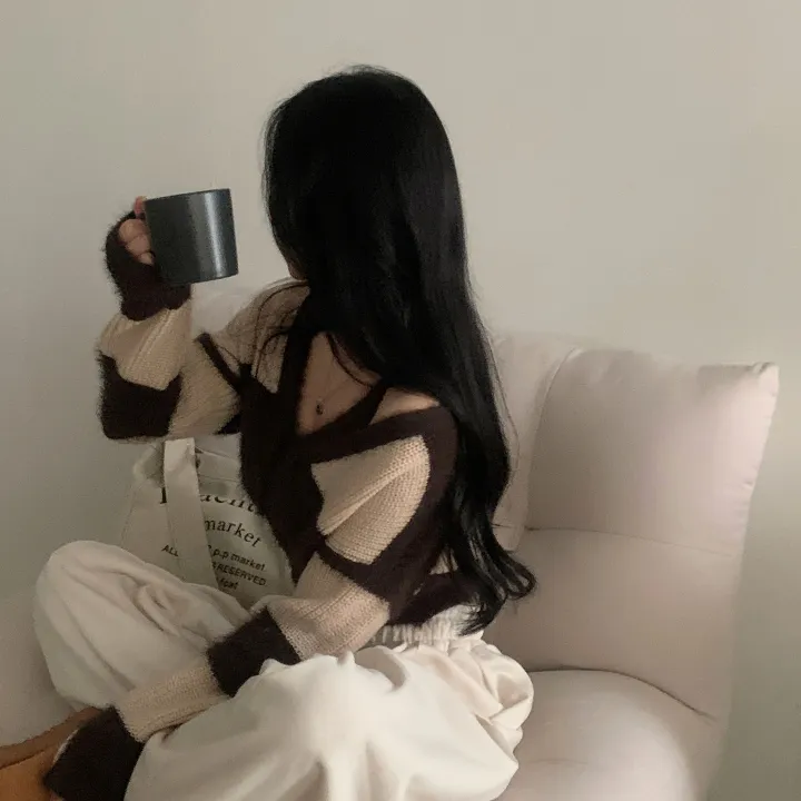 [세트증정!/앙고라소재🤍] 스푸닝 보들 여리 앙고라 니트가디건 나시세트, 투피스 - 2color 상세 이미지 10