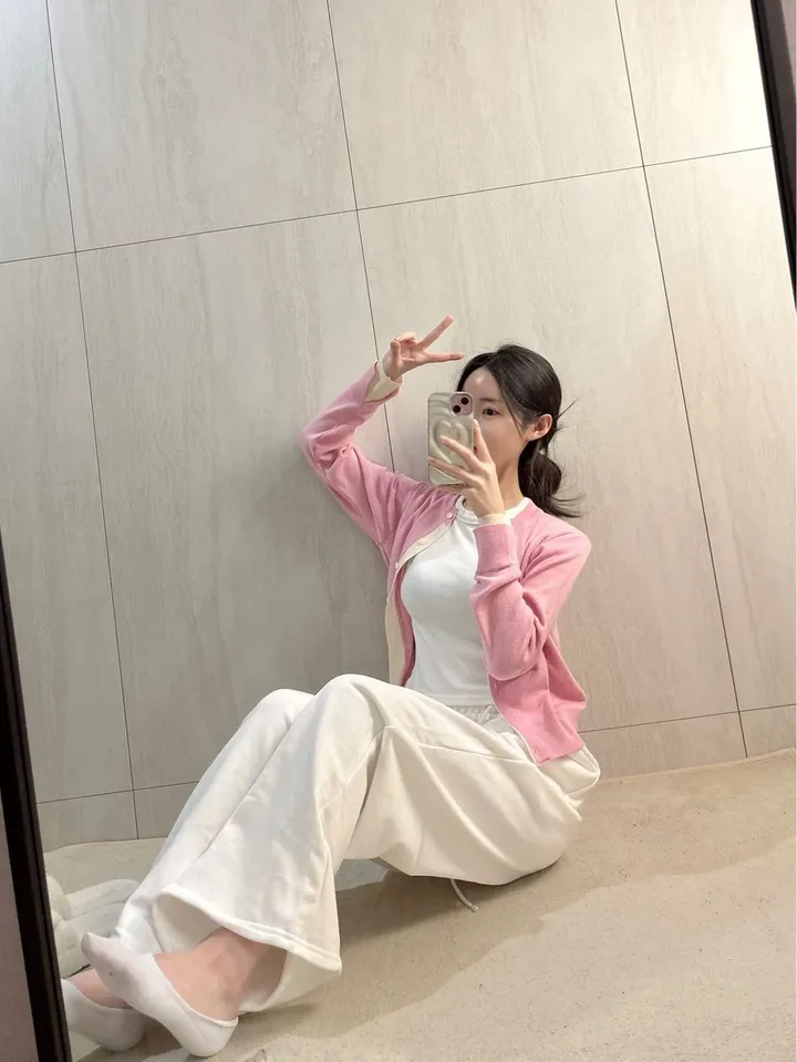 3color) 배색 포인트 소매절개 가디건 *배색가디건, 니트가디건 상세 이미지 27