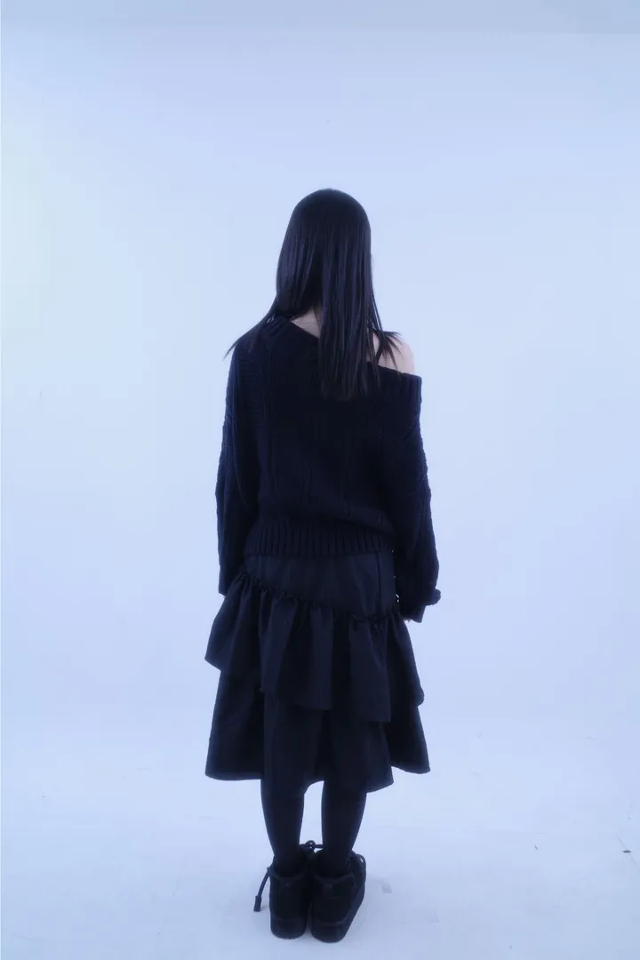 미니 스커트 모델 착용 이미지-S1L9