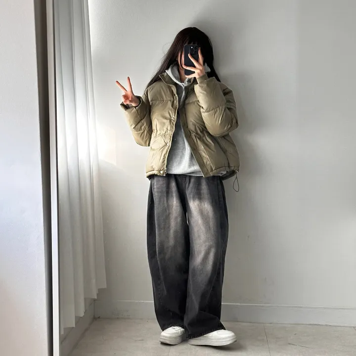 [최저가🔥] 꾸안꾸 강추! 루즈핏 패딩 점퍼 학생 대학생 데일리 데이트 캐주얼 캠퍼스 신상 특가 할인 봄 여름 가을 겨울 여행 수학여행 졸업 개강 졸사 하객룩 직장인 상세 이미지 26