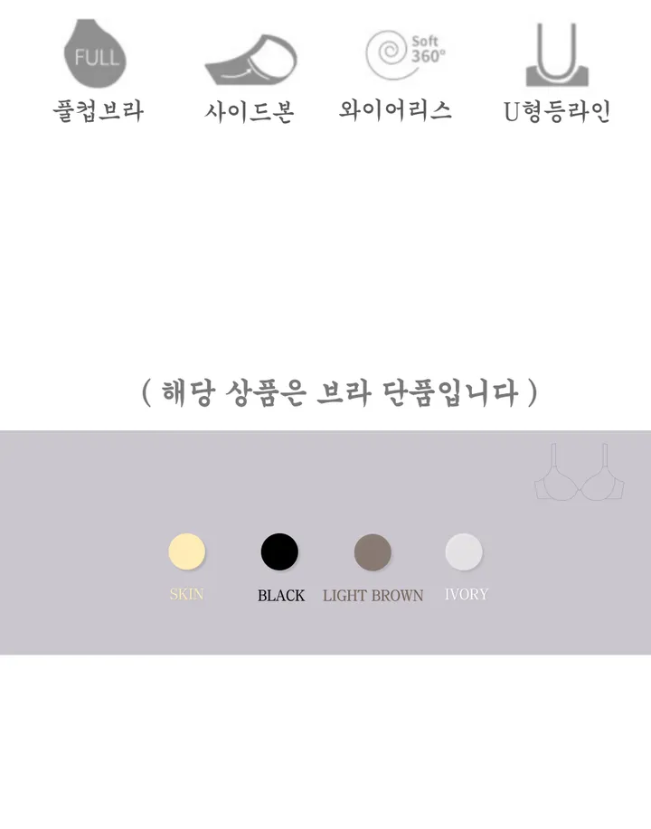 [당일출고][B-F컵]큰컵 미니마이저브라 가슴 작아보이는 압박 처진가슴 잡아주는 노와이어브라브라 상세 이미지 4