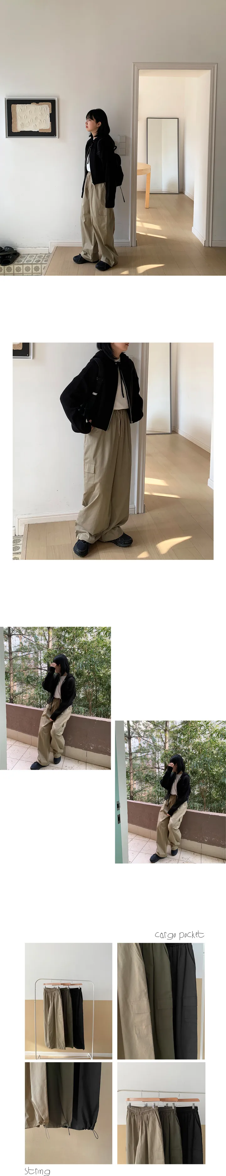 [10만장돌파/기장옵션][BAONHAUS] 바밀라 카고 밴딩 팬츠 (8color) 상세 이미지 28