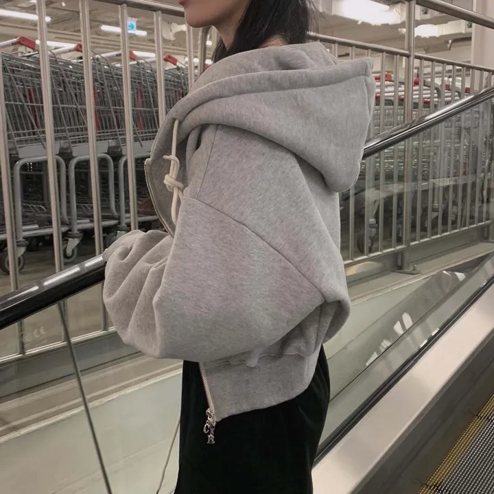 [완전인기✨/백염컬러 당일출고!] 자체제작 크치Made 꿈에 나온 핏, 투웨이 양기모 크롭 후드집업 ver 아우터 자켓 - zipup 상세 이미지 91