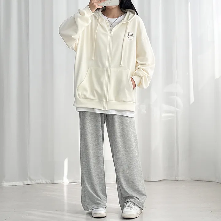 냥냥이 백레터링 오버핏 후드집업 ✔️후드집업 후드 집업 오버핏후드집업 캐릭터 뒷나염 교복후드집업 학생후드집업 빅사이즈 상세 이미지 8