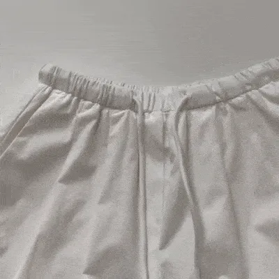 화이트 흰색 핀턱 밴딩 와이드 팬츠 상세 이미지 28
