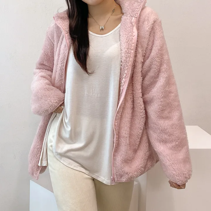 (💥강추템!! 보들보들촉감~💥) 따뜻 플리스 후리스 커플 포근 털 겨울 집업 (L~XL) 상세 이미지 9