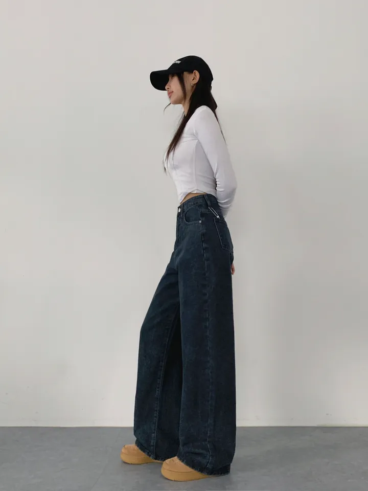 (숏,기본,롱/~XL)[사계절 인생데님,후기극찬🖤6color*사계절,스탠다드핏! 워싱 하이웨스트 데일리데님팬츠] 로키워싱스탠다드데님 상세 이미지 43