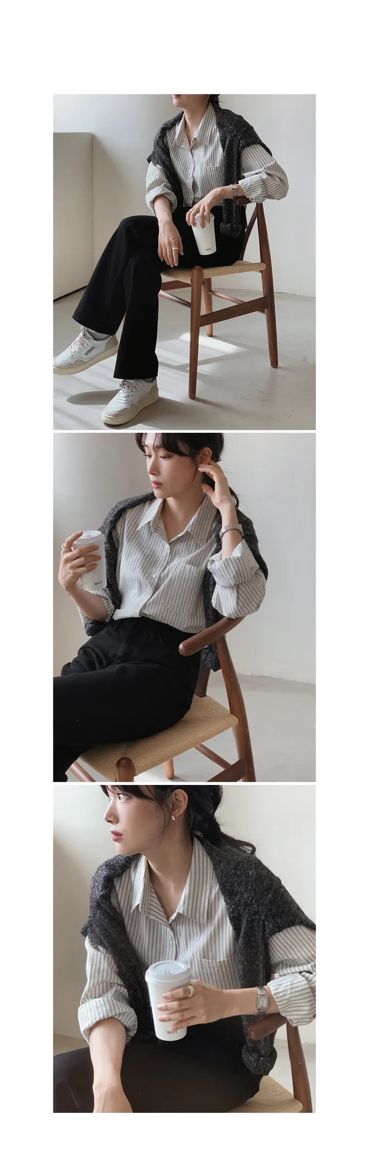 [🖤핏보장] 프리미엄 세미부츠컷 블랙진 (+베이직/롱ver) - 4 size (SLOWMADE/자체제작/부츠컷/인생데님/난스판/키작녀바지/블랙데님/사이즈세분화) 상세 이미지 14