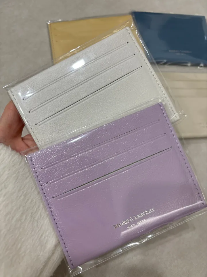 리얼소가죽/가벼워요/부드러워요 파스텔 카드홀더 카드지갑 상세 이미지 1