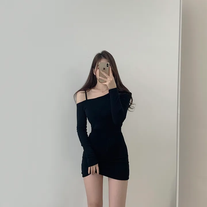 (여리여리!,언발트임) 코코 언발 어깨트임 오프숄더 슬림 크롭 티셔츠 5color (S/S) 상세 이미지 26