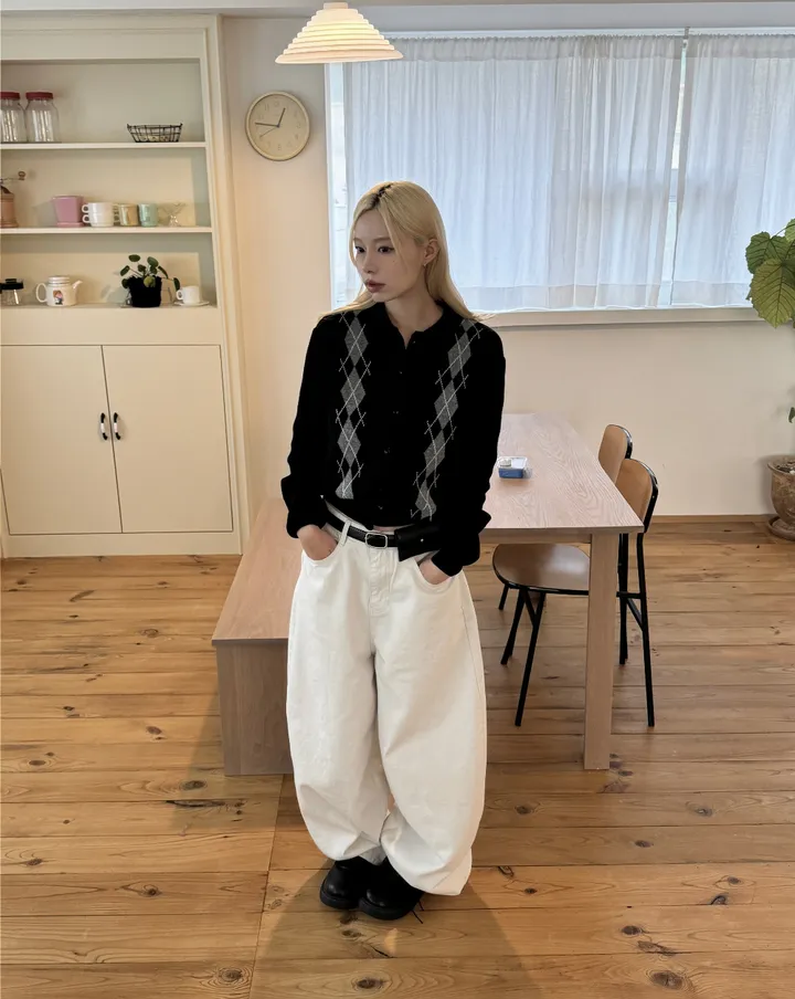 콜리 아가일 카라 가디건 상세 이미지 34