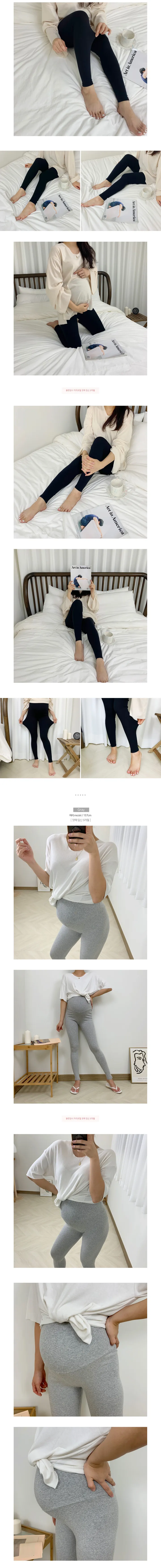 기모 국내제작 임산부레깅스 가을 겨울 기모레깅스 만삭 홈웨어 임부복 상세 이미지 5