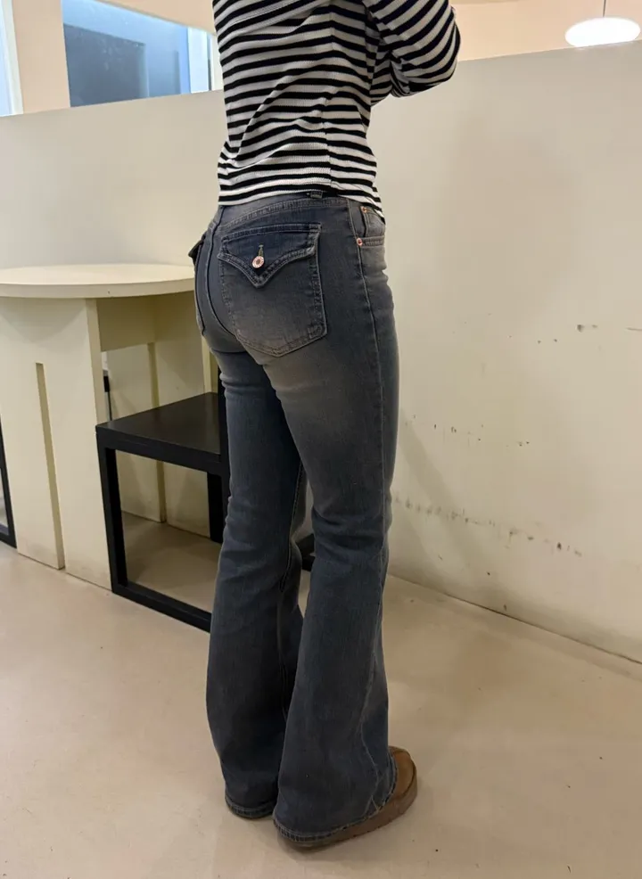 카리나 빈티지  포켓 포인티 청바지 Karina Vintage Glam Pocket Flare Denim 상세 이미지 25