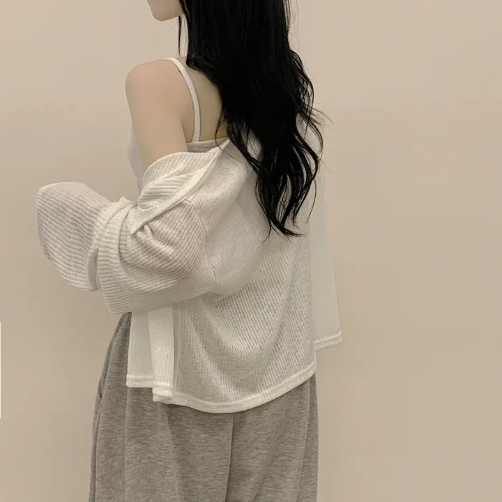 [한여름까지!/넉넉함보장🤍] 린넨 트임 오버핏 여름가디건 살안타템 빅사이즈 상세 이미지 10