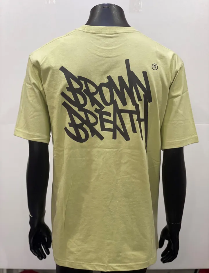 Tシャツ・カットソー BROWNBREATH TAG TEE LEMON BKMMSTB01LE 브라운브레스 2025 S/S TAG TEE 반팔 티셔츠 - LEMON