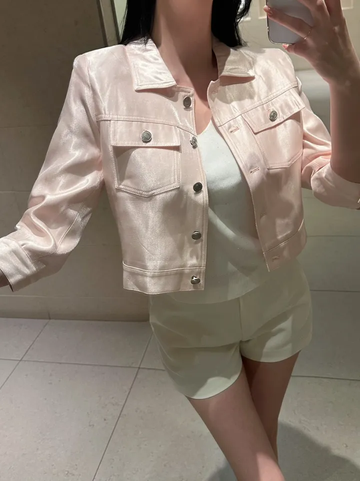 [ 선주문할인 ] 렉스 카라 글로시 펄 자켓 (3color) / 하이퀄리티 / ss 봄 & 썸머자켓 상세 이미지 2