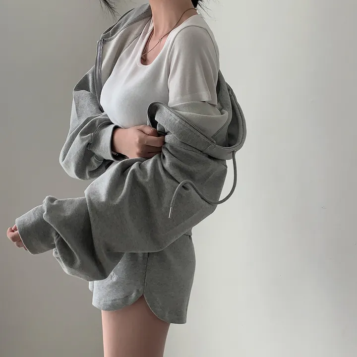[💖후기극찬/봄,가을교복💖]  자체제작 #크치Made 꿈에 나온 핏, 사계절 입는 크롭 투웨이 후드집업 - zipup : 봄,봄아우터,봄자켓,가을,가을아우터 상세 이미지 26