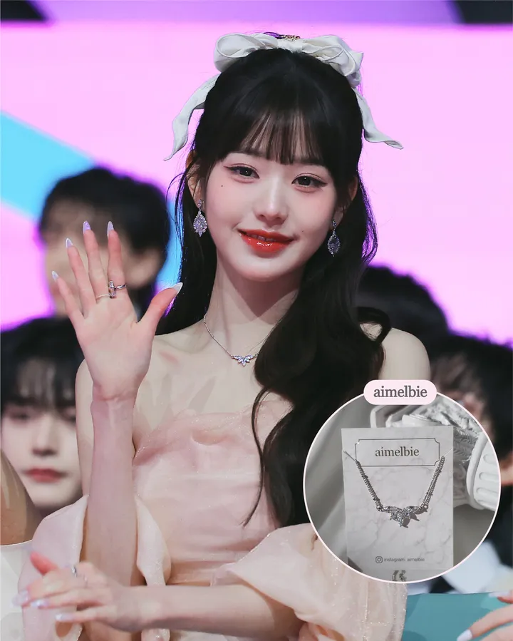 [아이브 장원영 착용/퀄리티UP!] Heavenly Crystal 큐빅 세미 초커 목걸이 - 실버 컬러 상세 이미지 19