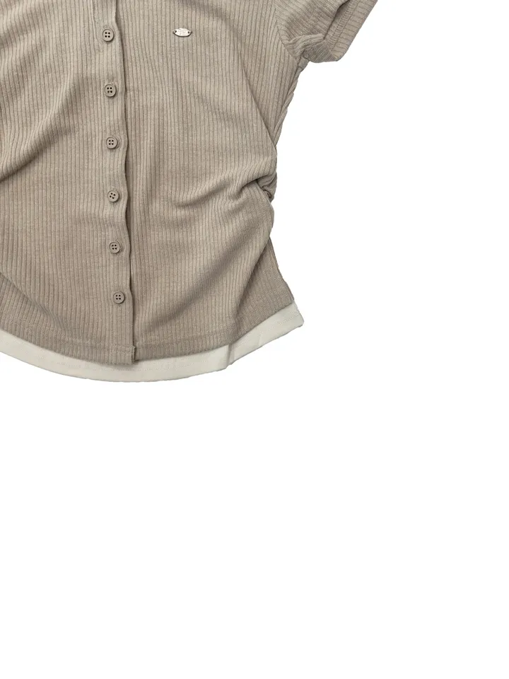 [25 SS신상🍀] Shirring Two Tone Layered Short NT 상세 이미지 13
