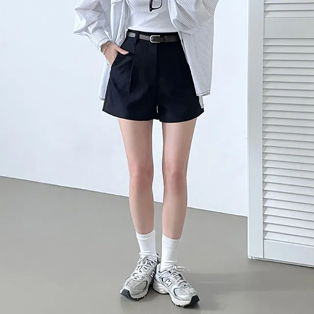 [S,M,L/벨트SET!] *봄신상 핏정석 데일리 숏팬츠 슬랙스 3color 상세 이미지 21