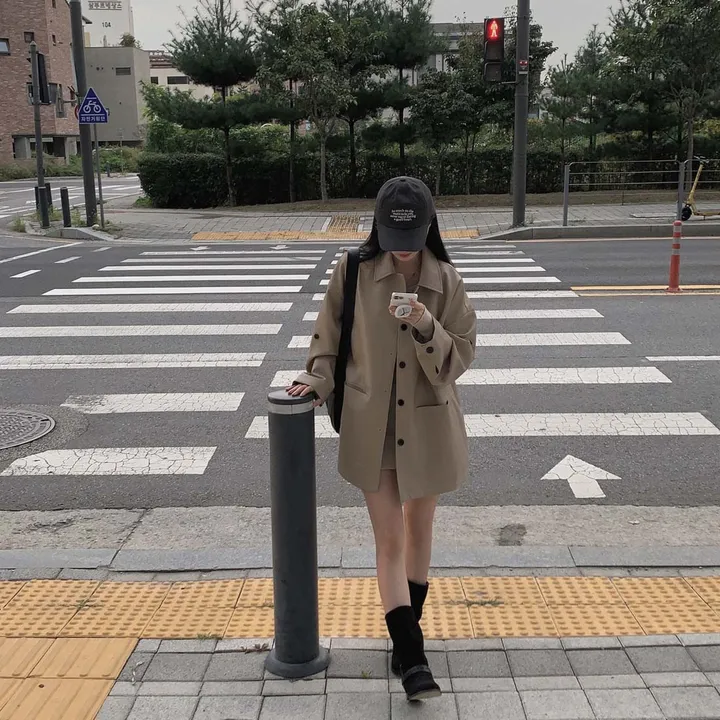 [힙덮는기장감~/블랙 당일출고🎉] 자체제작 #크치Made 오디너리 롤업 오버핏 하프 레더자켓 - jk 상세 이미지 50