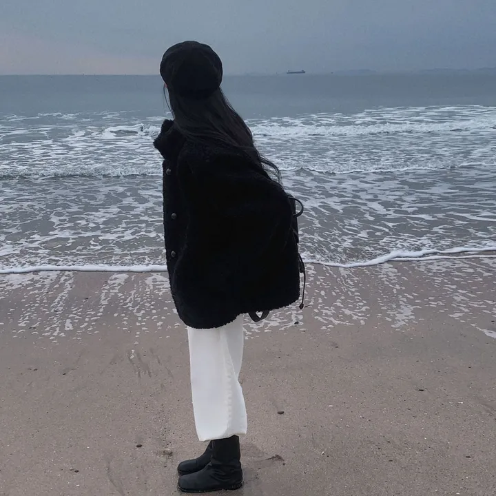 [왕아방핏🤎/주문폭주✨]후회없는 선택,푸들 양털 오버핏 하프 스웨이드 퍼자켓,코트 상세 이미지 69