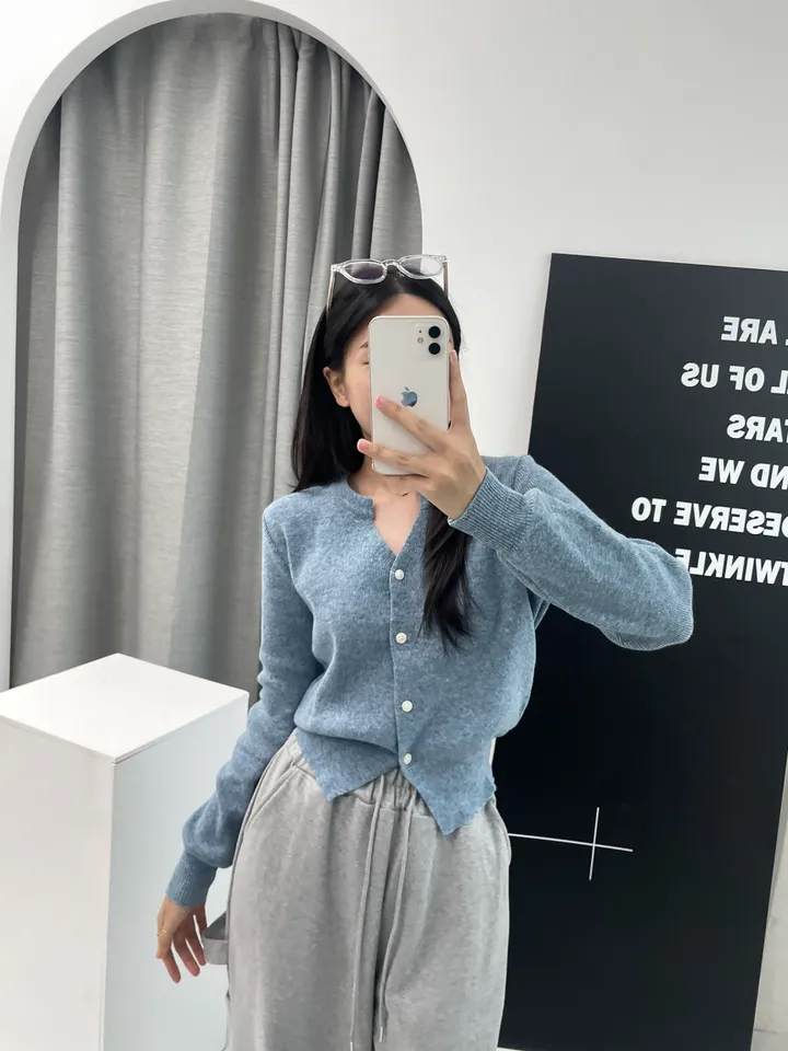 ❤봄컬러추가❤ 13컬러 캐시미어 라운드 트임 니트가디건 상세 이미지 74