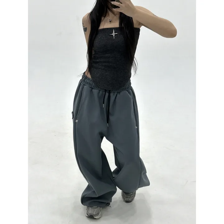 기모선택❤️[UNISEX/소장추천!/6color!]데이유 비죠 스냅 버튼 포인트 루즈 와이드 벌룬 트레이닝 팬츠(3-5일 여유주문) 상세 이미지 68