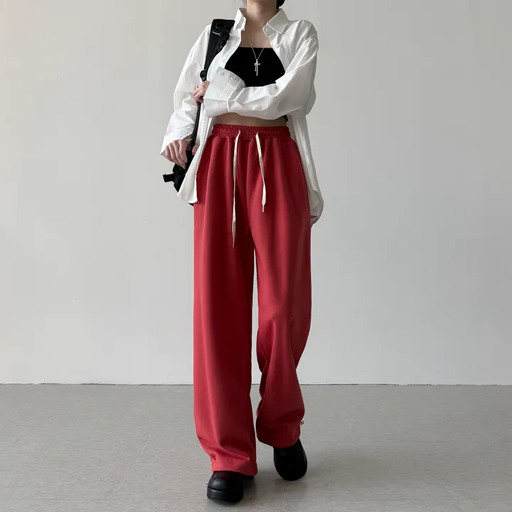 [데일리템] 요거트 컬러 벌룬핏 와이드 트레이닝 일자핏 롱팬츠 상세 이미지 46